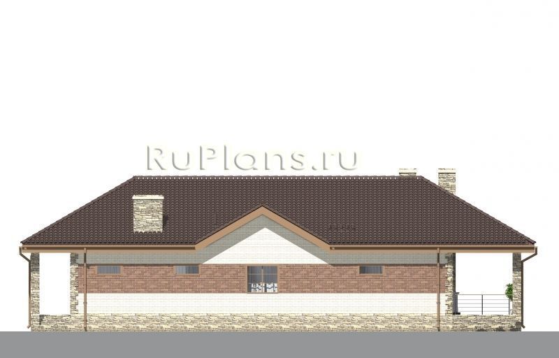 Проект кирпичного дома №492 на заказ