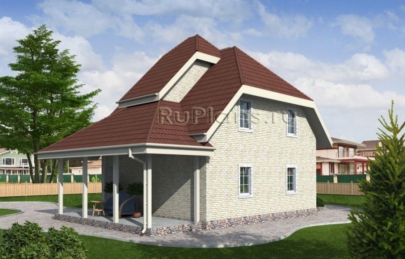 Проект кирпичного дома №403 на заказ