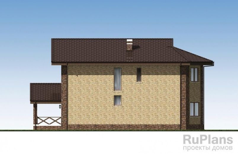 Проект кирпичного дома №524 на заказ