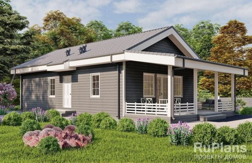 Проект каркасного дома №732 на заказ