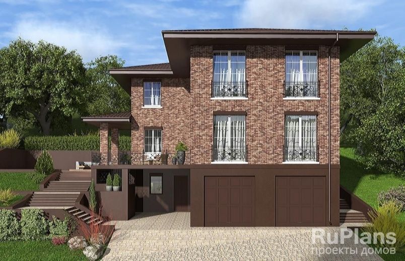 Проект кирпичного дома №256 на заказ