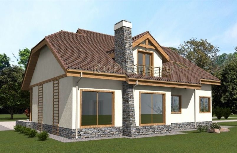 Проект каркасного дома №481 на заказ