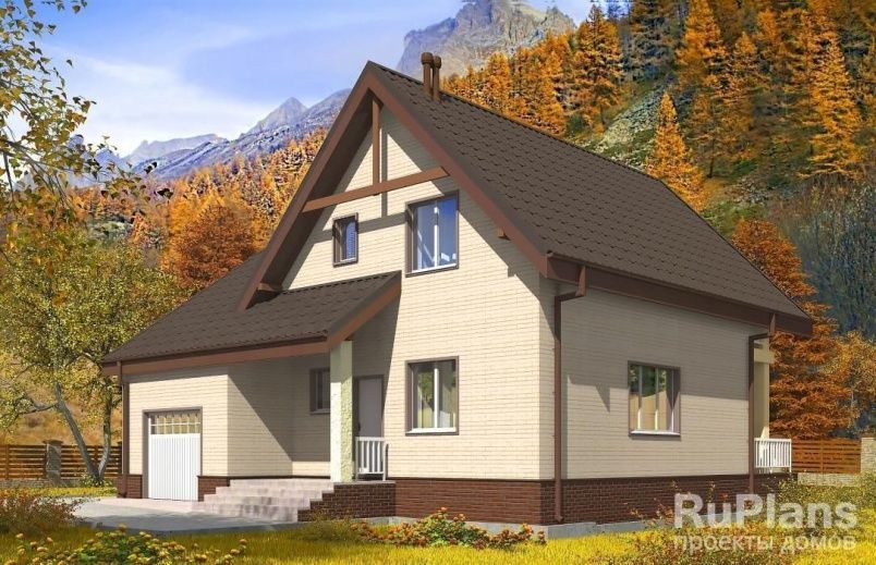 Проект блочного дома №952 на заказ