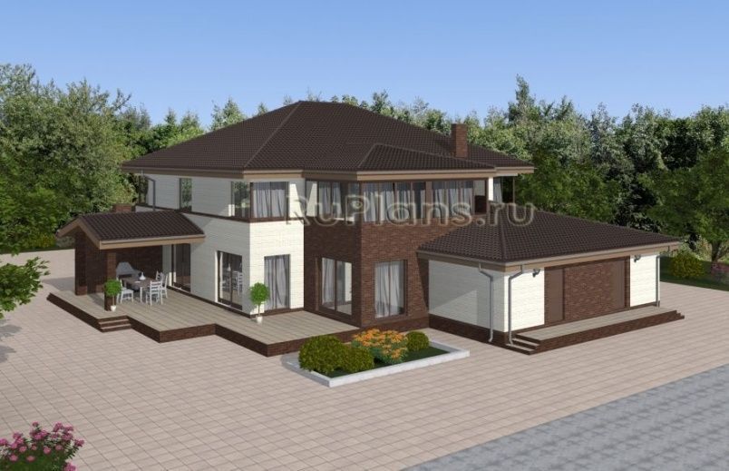 Проект кирпичного дома №922 на заказ