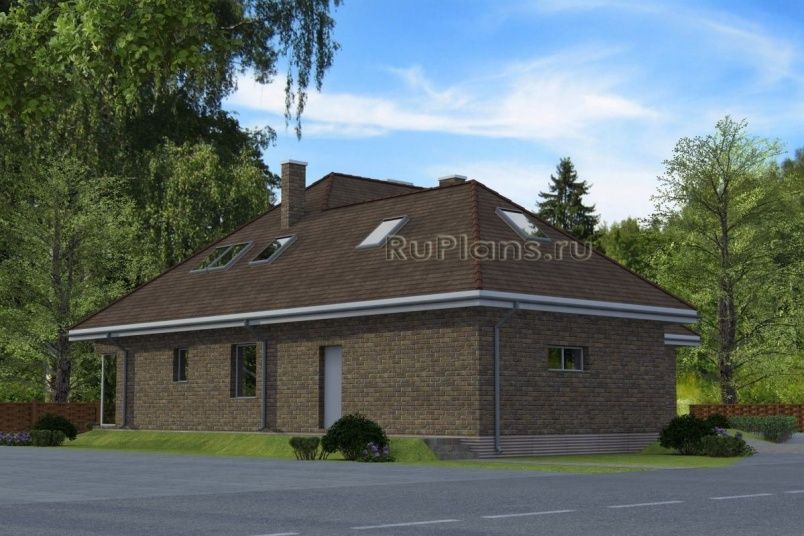 Проект кирпичного дома №788 на заказ