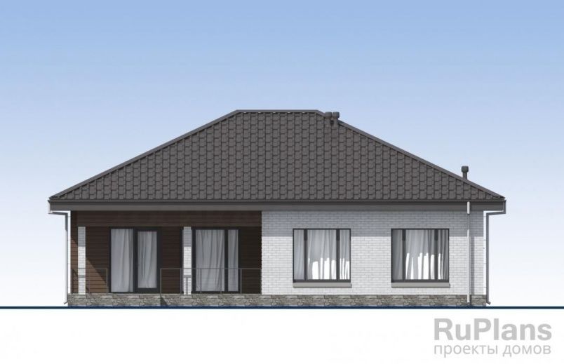 Проект кирпичного дома №581 на заказ