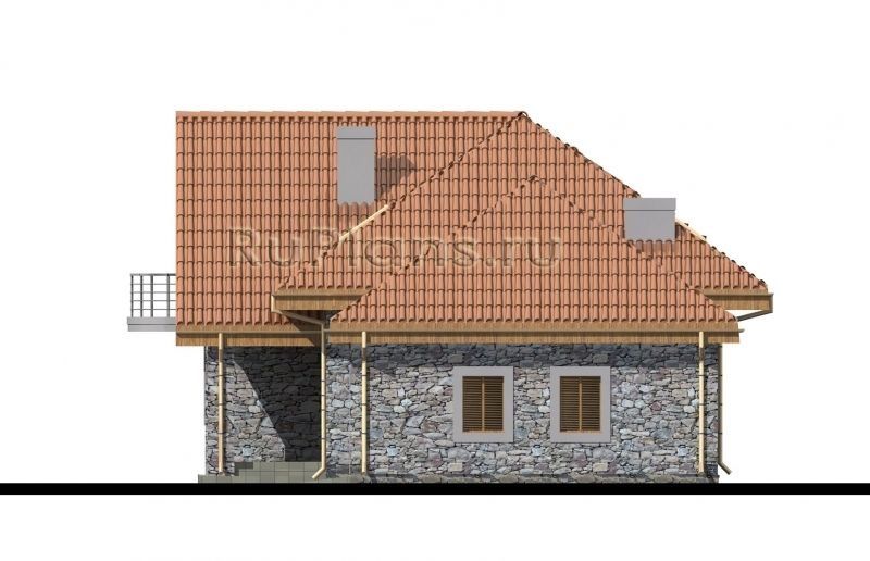 Проект кирпичного дома №980 на заказ