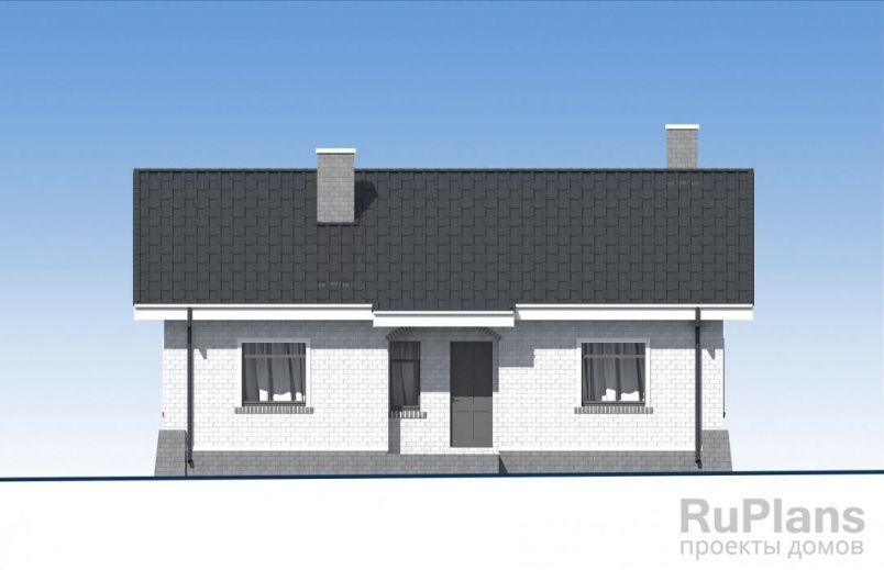 Проект блочного дома №861 на заказ