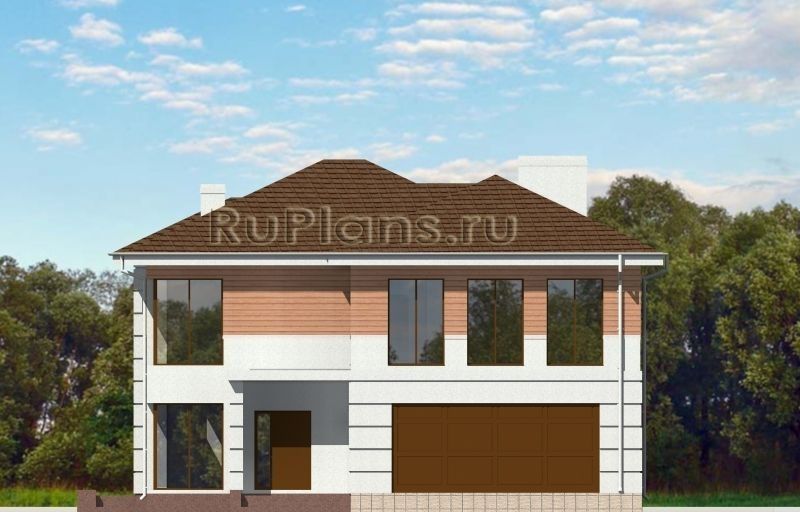 Проект кирпичного дома №568 на заказ