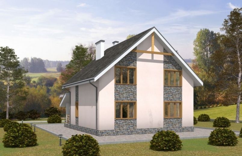 Проект блочного дома №45 на заказ