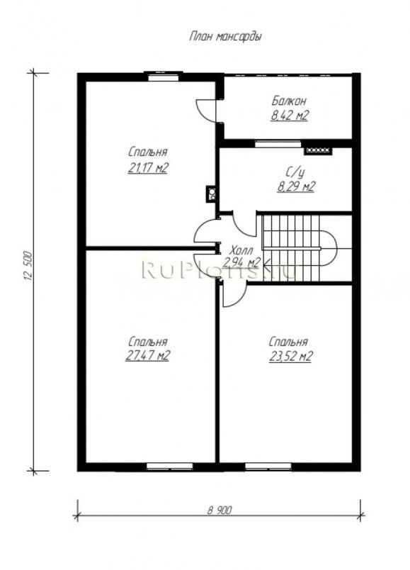 Проект каркасного дома №566 на заказ
