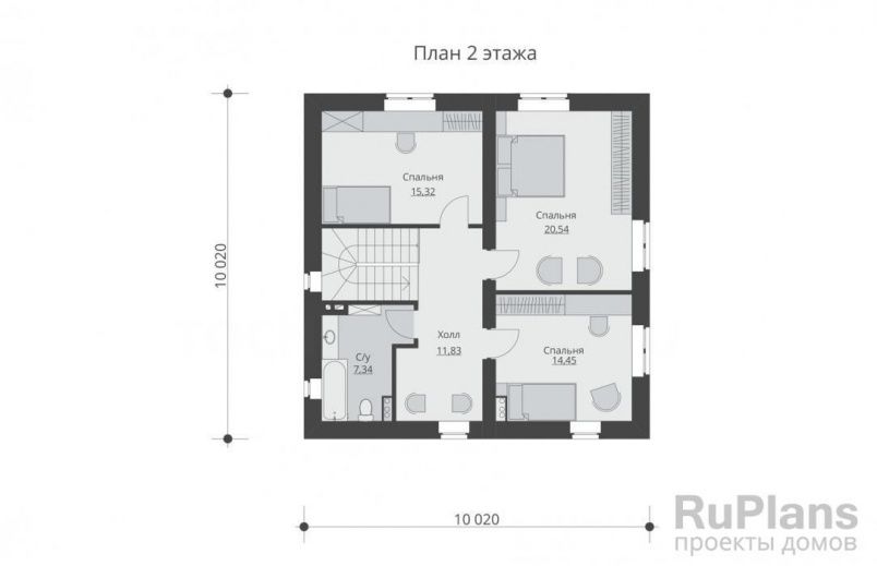 Проект кирпичного дома №528 на заказ