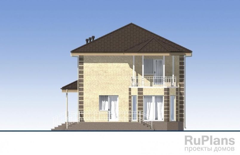 Проект блочного дома №327 на заказ