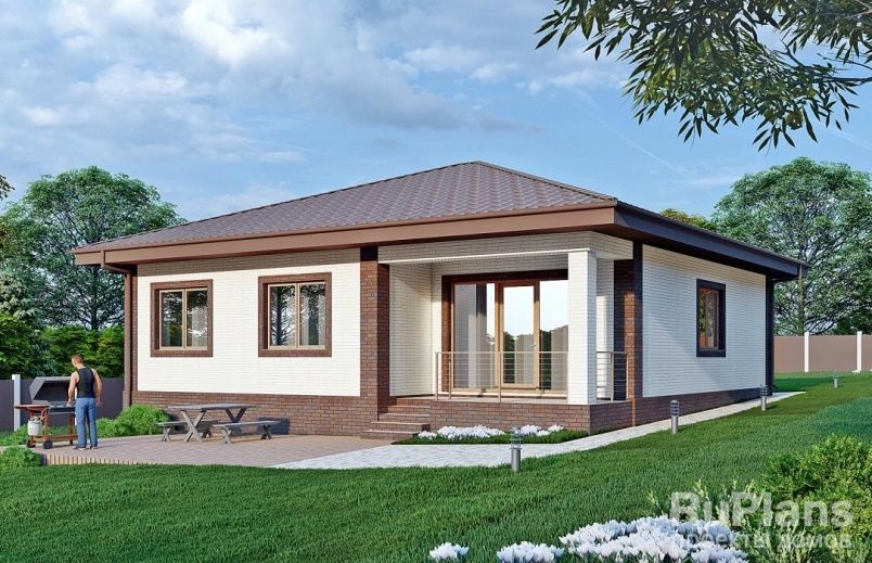 Проект блочного дома №929 на заказ