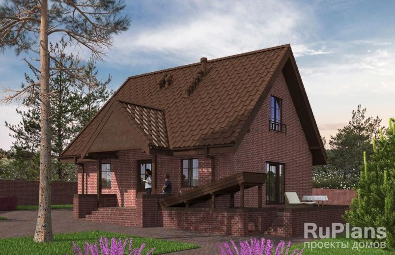 Проект кирпичного дома №144 на заказ