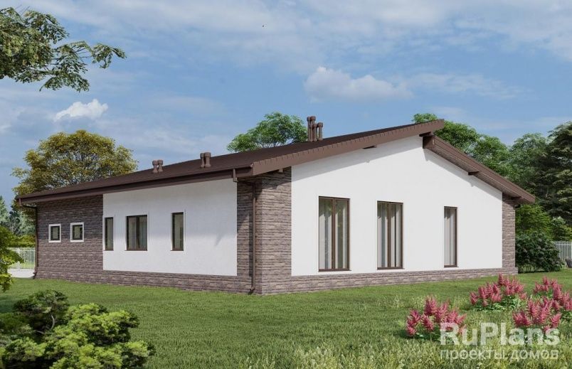 Проект блочного дома №978 на заказ