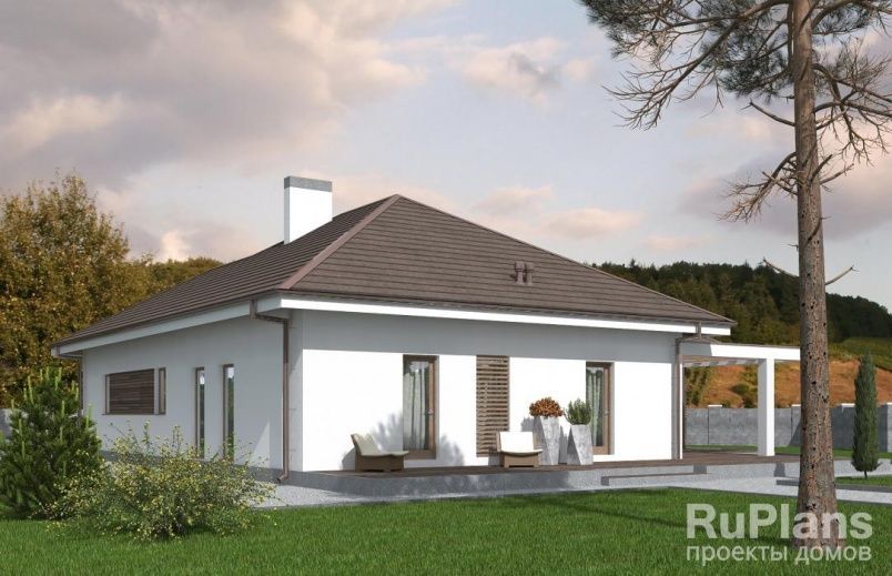 Проект блочного дома №424 на заказ