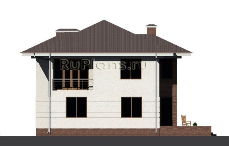 Проект кирпичного дома №159 на заказ