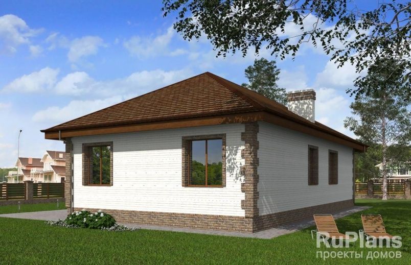 Проект кирпичного дома №344 на заказ