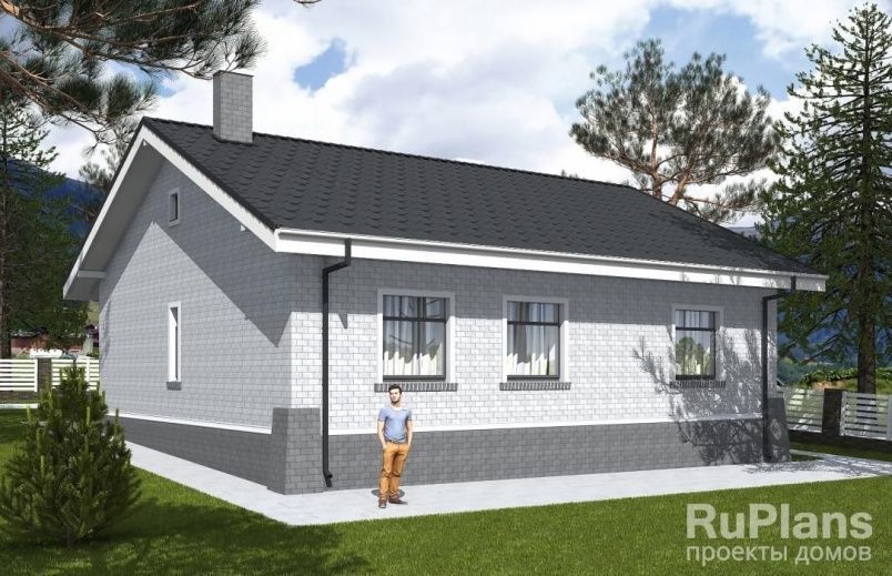 Проект блочного дома №861 на заказ