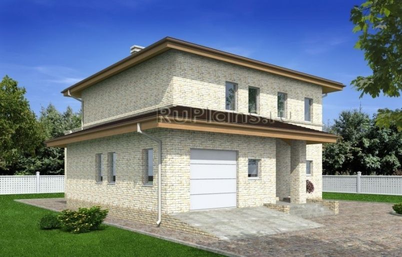 Проект кирпичного дома №497 на заказ