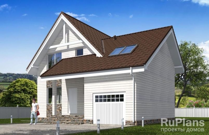 Проект каркасного дома №305 на заказ