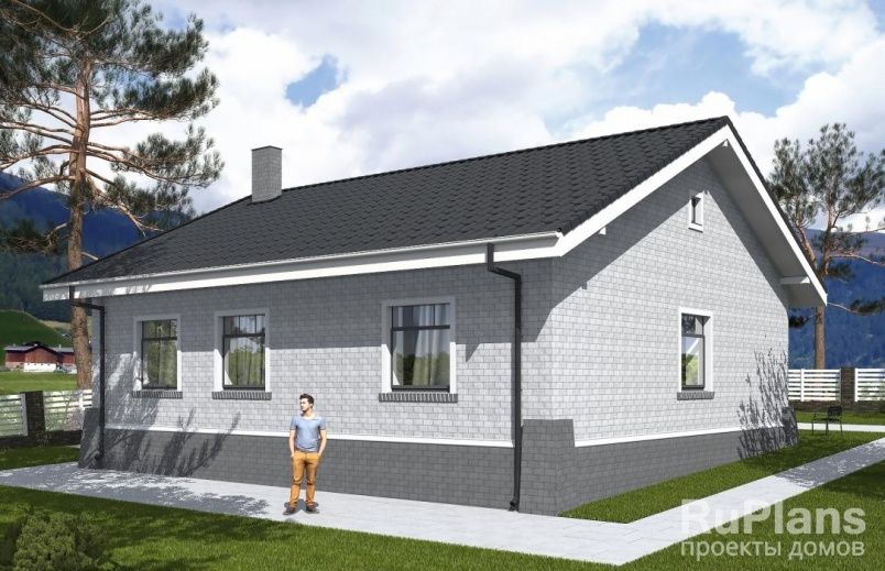 Проект блочного дома №861 на заказ