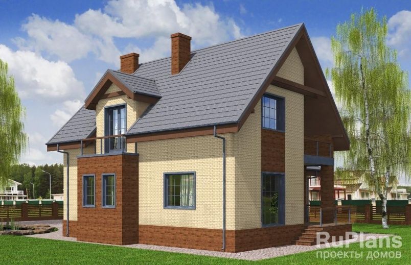 Проект блочного дома №197 на заказ