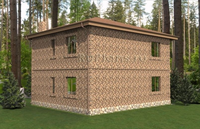 Проект блочного дома №775 на заказ