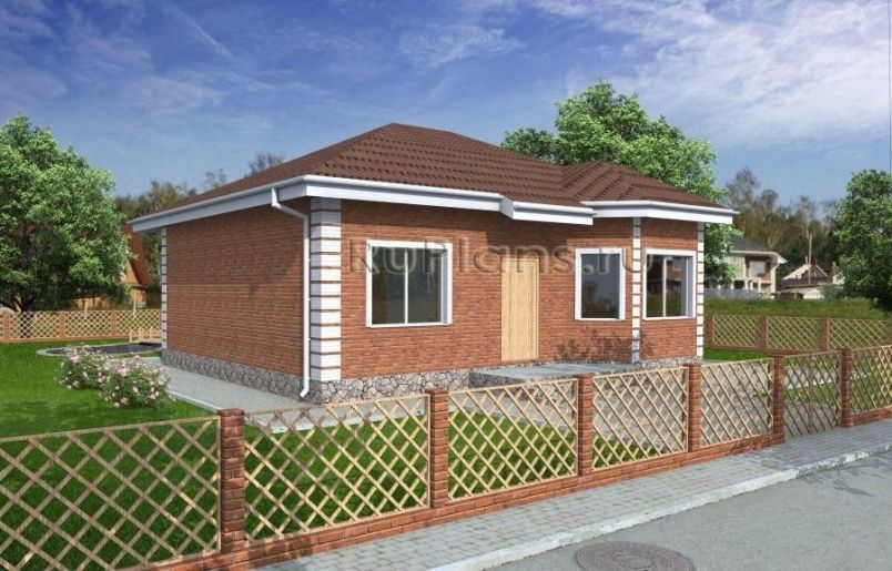 Проект кирпичного дома №382 на заказ