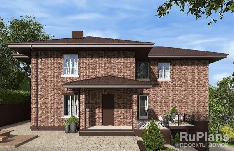 Проект кирпичного дома №256 на заказ