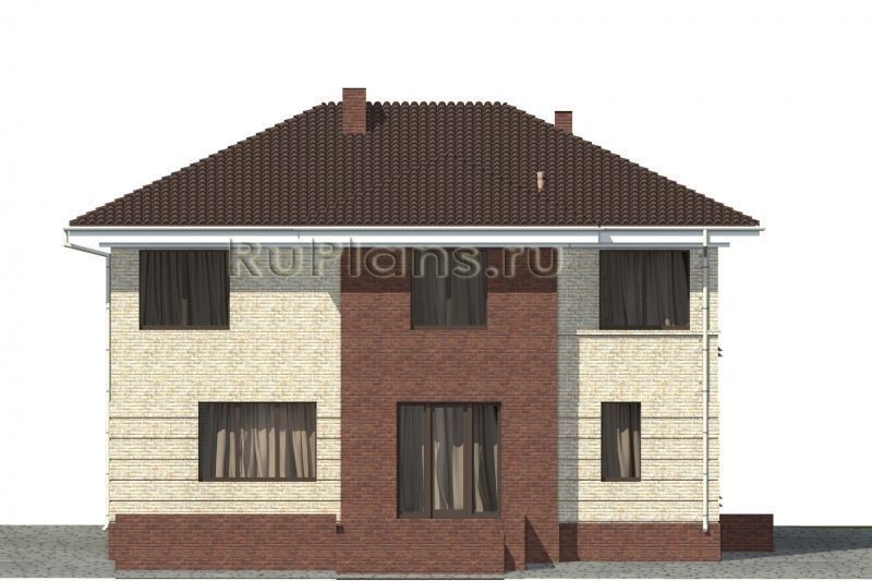 Проект кирпичного дома №494 на заказ