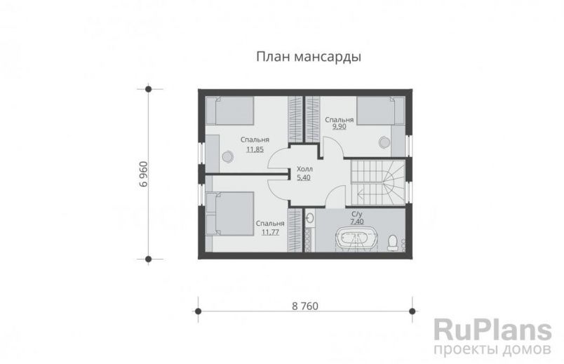 Проект каркасного дома №326 на заказ