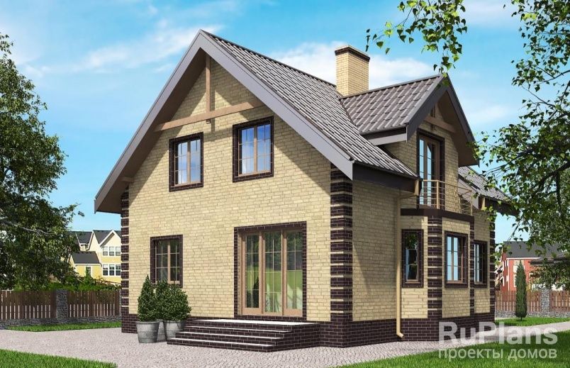 Проект кирпичного дома №595 на заказ