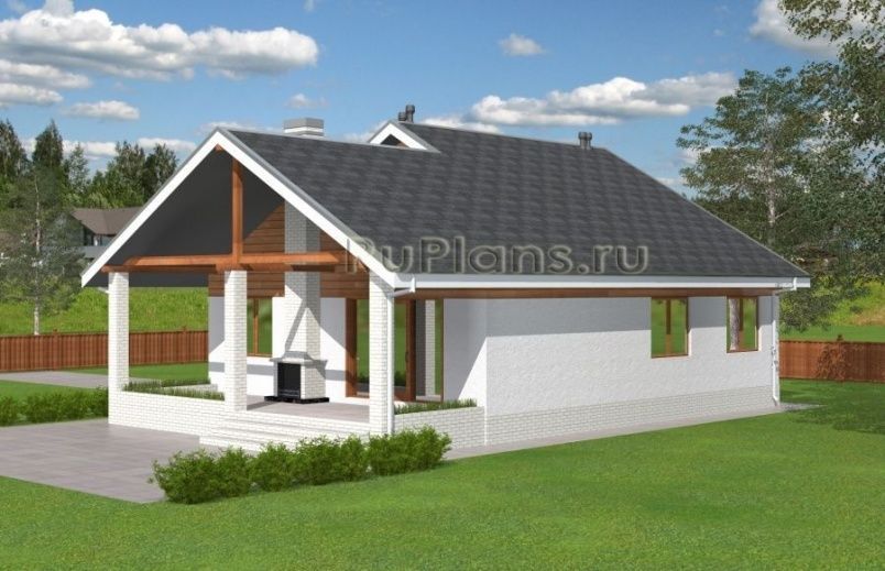 Проект блочного дома №501 на заказ