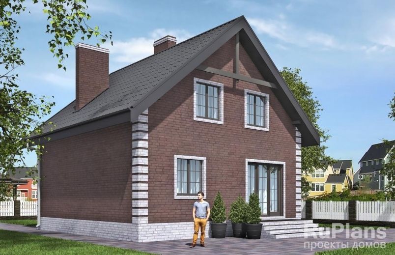 Проект кирпичного дома №863 на заказ