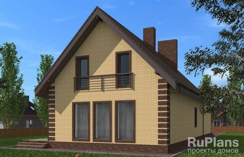 Проект блочного дома №162 на заказ