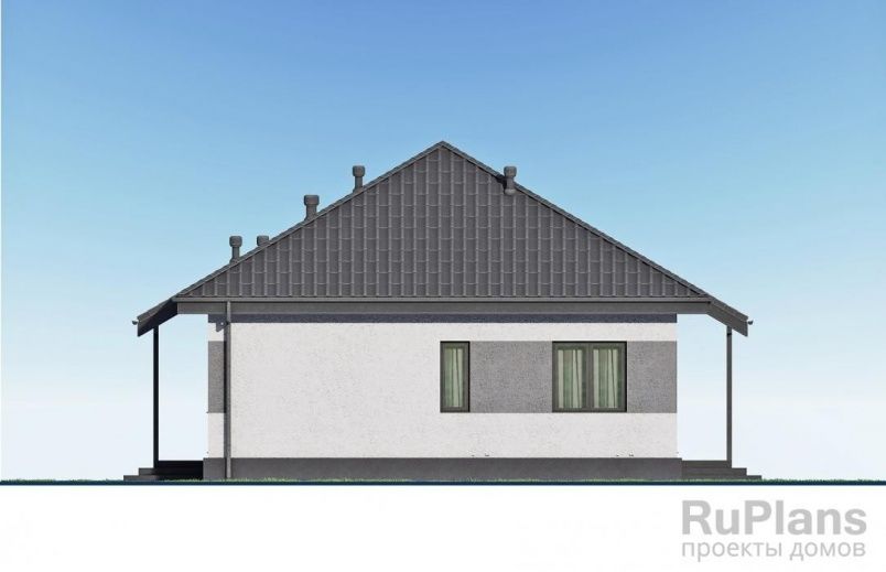 Проект блочного дома №932 на заказ