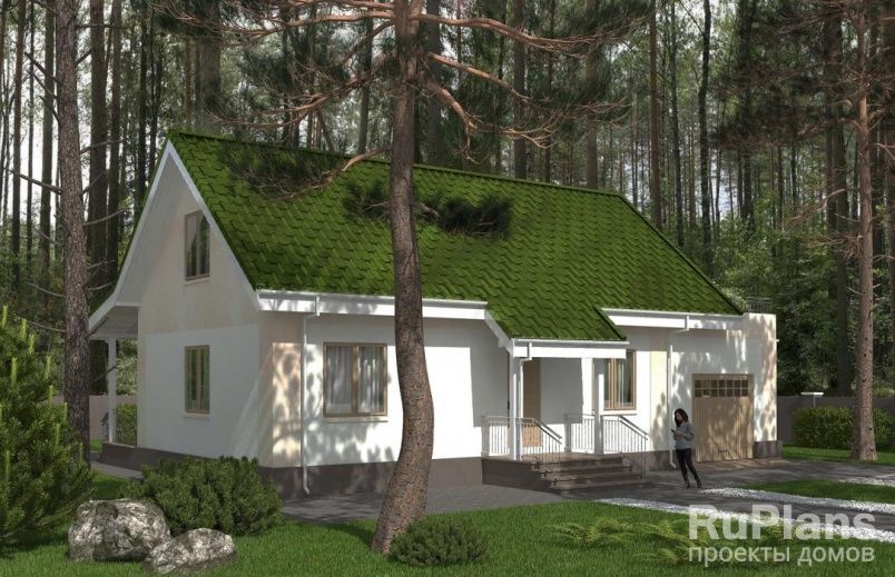 Проект каркасного дома №328 на заказ