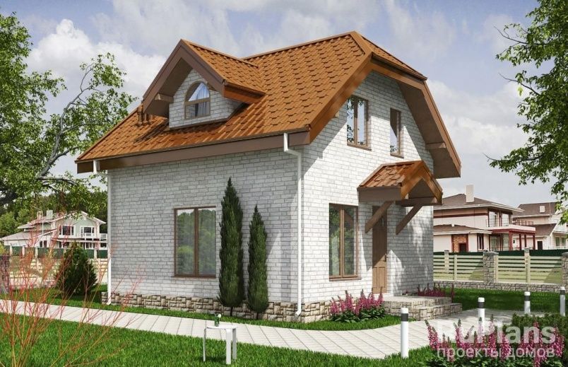 Проект кирпичного дома №567 на заказ