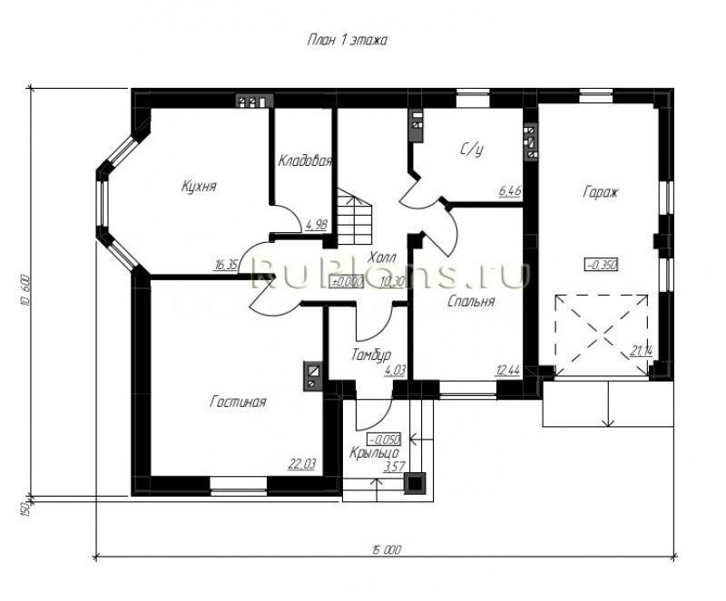 Проект кирпичного дома №980 на заказ