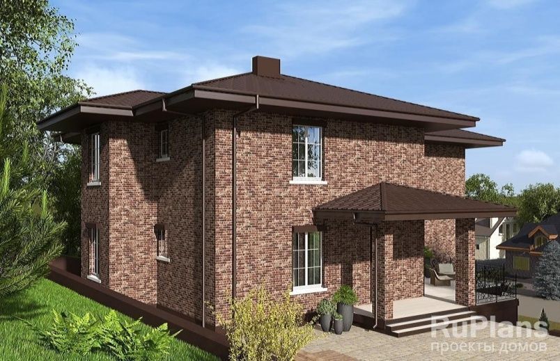 Проект кирпичного дома №256 на заказ