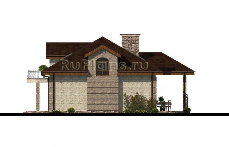 Проект кирпичного дома №505 на заказ