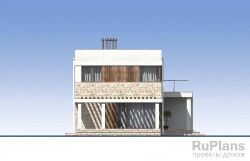 Проект блочного дома №521 на заказ