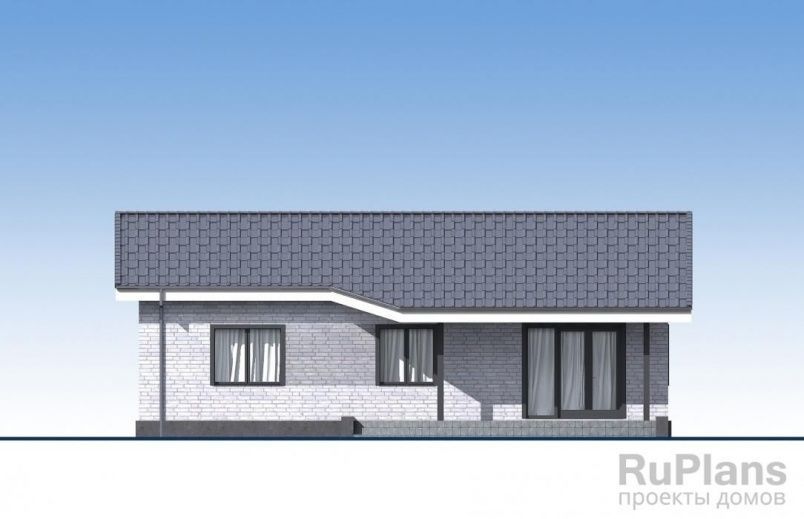 Проект блочного дома №77 на заказ