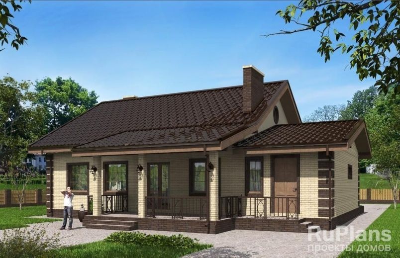 Проект блочного дома №57 на заказ