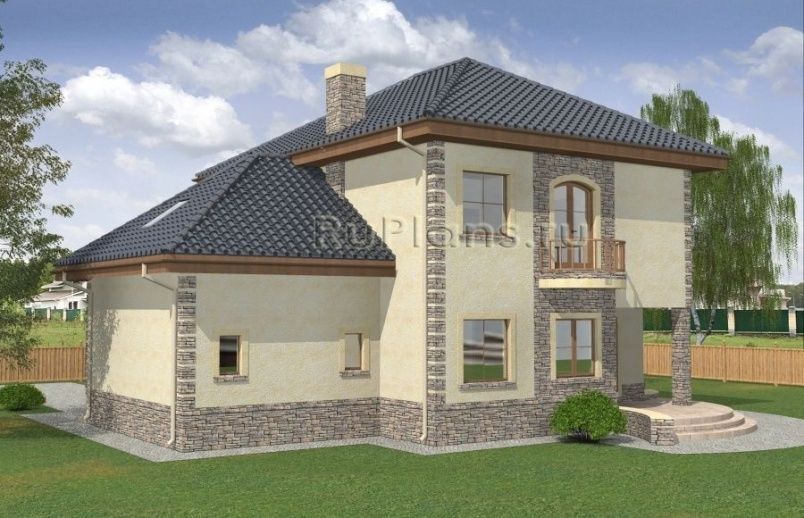 Проект кирпичного дома №389 на заказ