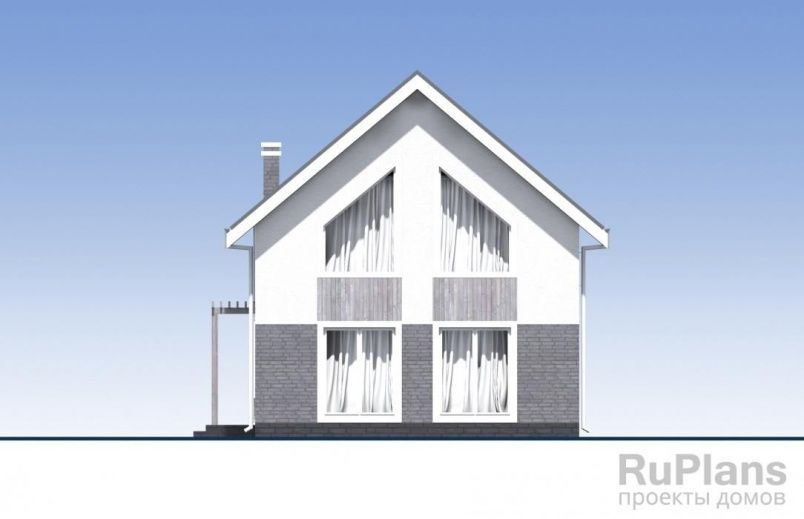 Проект кирпичного дома №343 на заказ