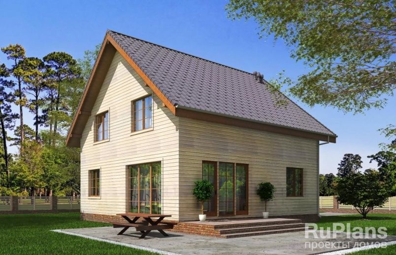 Проект каркасного дома №217 на заказ