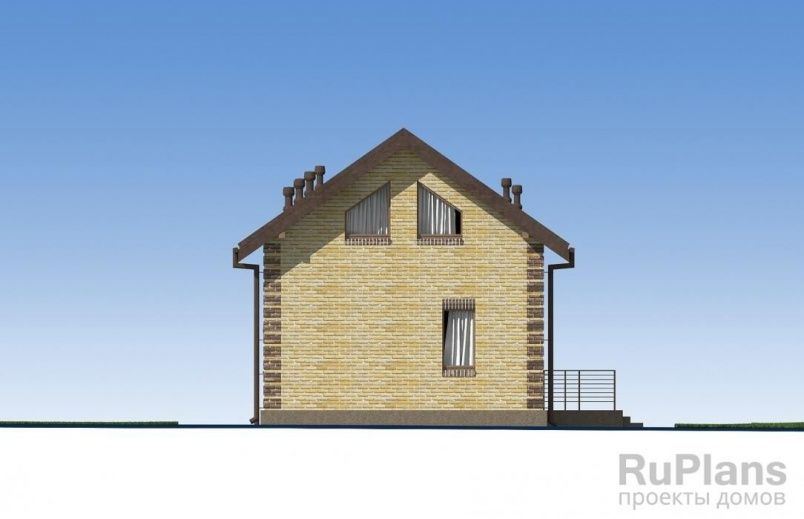 Проект кирпичного дома №498 на заказ